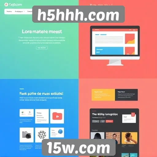 Evolução do design do h5hhh.com ao longo do tempo